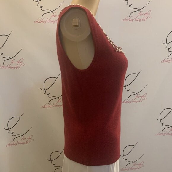 Emma James. Sz PM. 2 piece sweater set. Beaded. Angora/silk/nylon blend. B89 - Picture 5 of 7